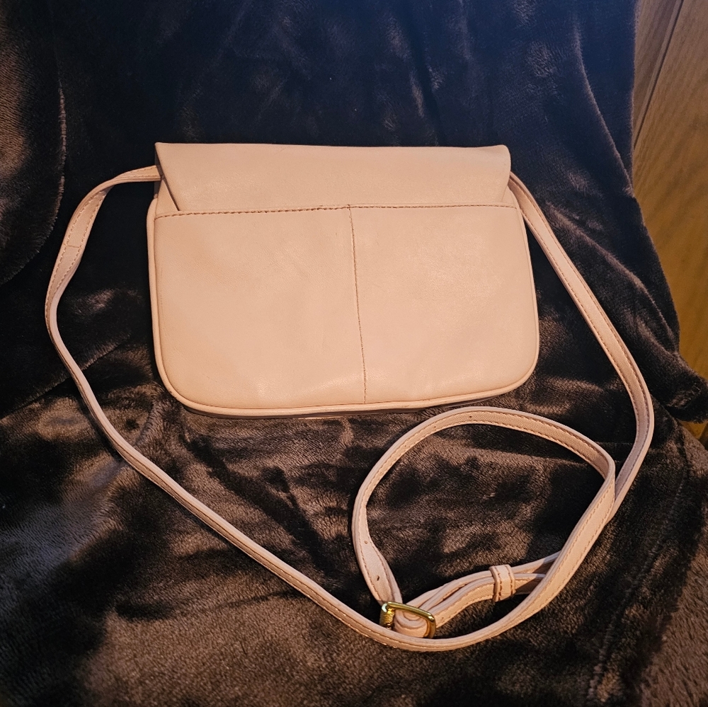 J Crew Crossbody Pale Leather Purse EUC - Picture 2 of 16